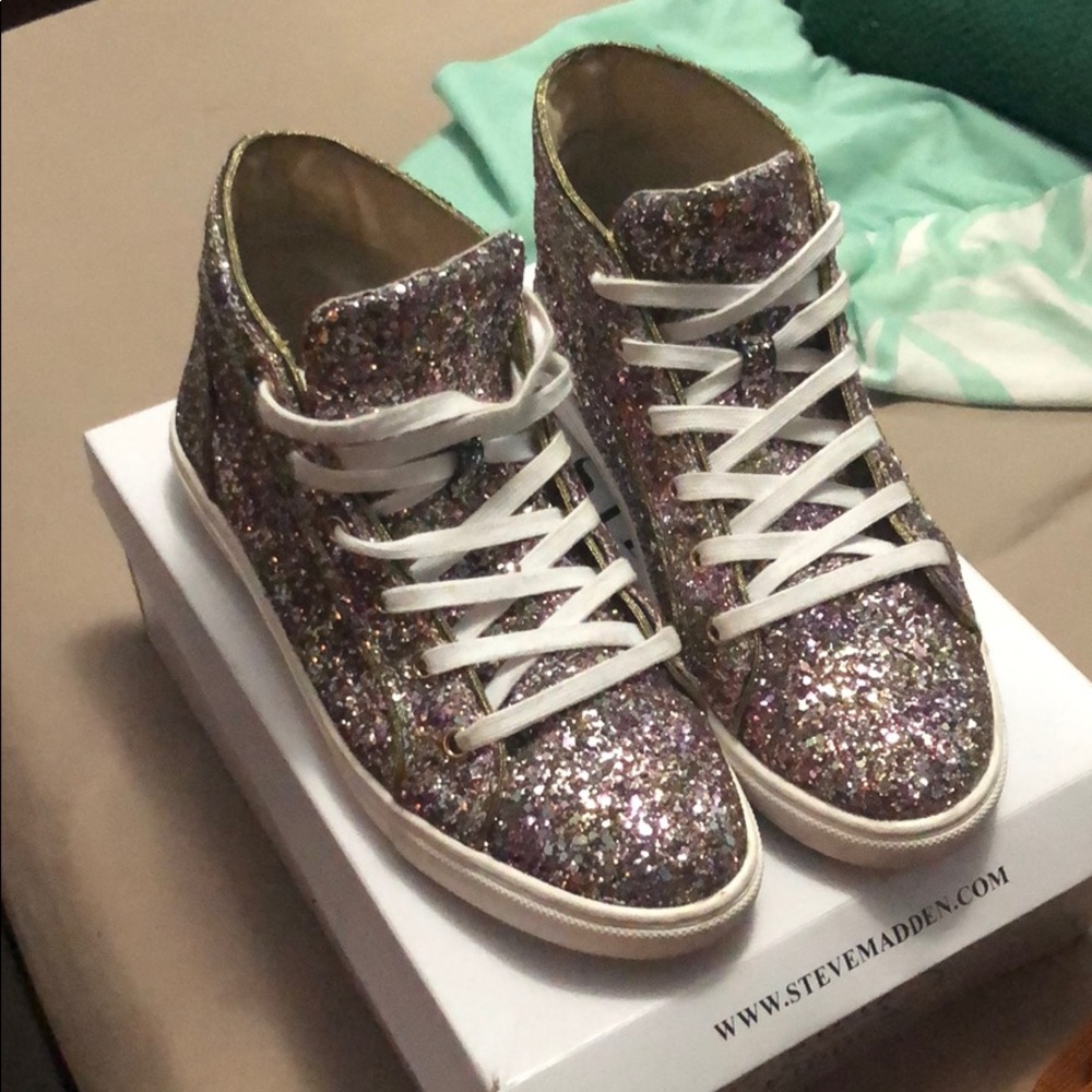 Steve Madden Glitter Sneakers